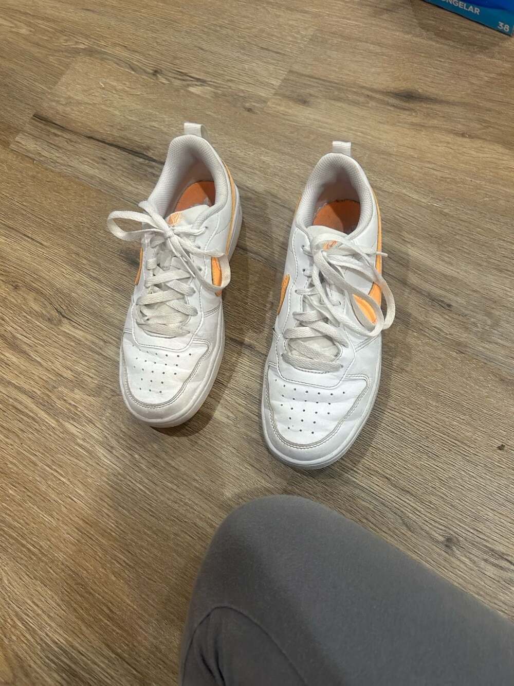 Nike Kids Court Borough Low Recraft GS White Peach Cream Shoes